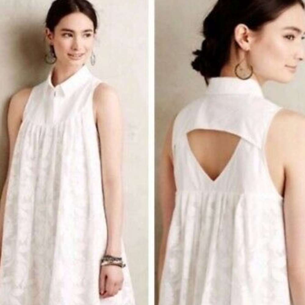 Anthropologie HD in Paris Lace Swing Shirt Dress
